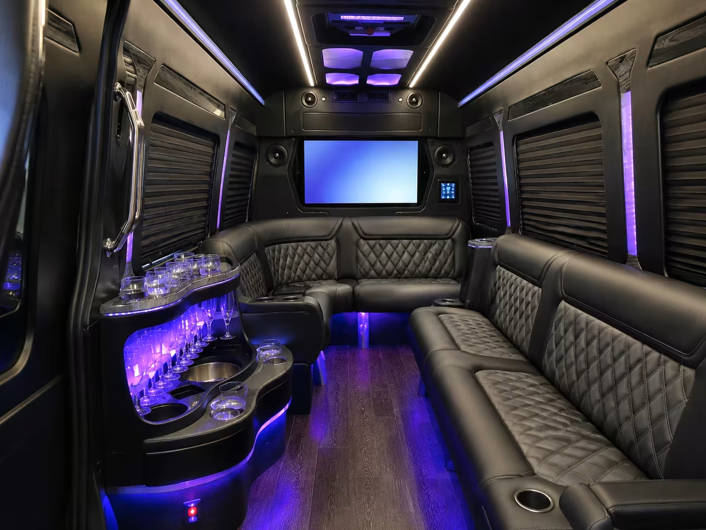 frisco prom shuttle buses with multi stop pickup routes