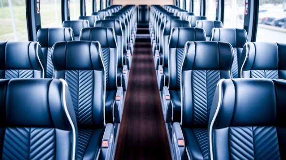 frisco 54 passenger charter bus rental