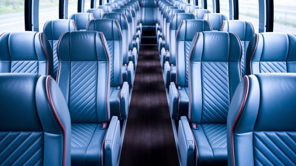 frisco 55 passenger charter bus interior